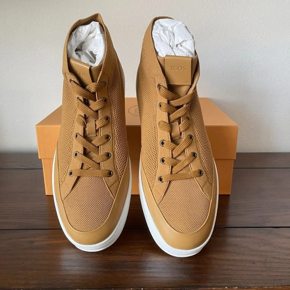 Tod's Men's High Top Knit Cassetta 79B‎ Sneakers Shoes, XXM79B0CP20NH9S405, 9.5